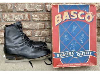 Vintage Basco Ice Skates Size 11 With Box