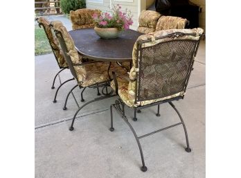 Wonderful Patio Table With Six Chairs With Cushions