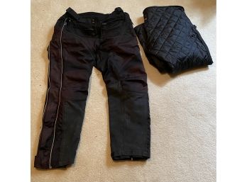 TourMaster Tour Flex Pant With A Thermal Liner And Rain Liner. Size Small 30-32