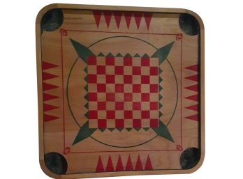 Carrom Board Complete With Game Pieces And Instructions