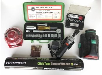 Miscellaneous Tools Including Torque Wrench And Black&Decker Power Ratchet