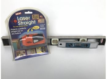 Set Of 3 Levelers Including Laser Straight Laser Guided Leveler