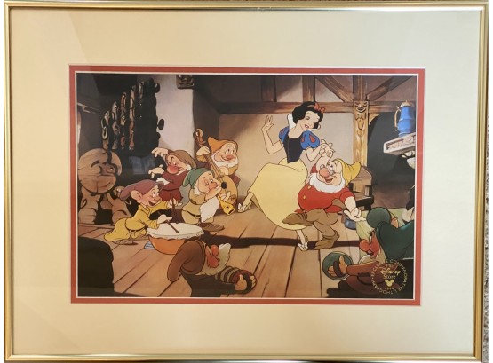 Snow White And The Seven Dwarves Exclusive 1994 Commemorative Lithograph