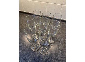 Lot Of 8 Champagne Flutes
