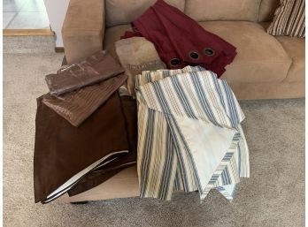 Misc. Lot Of Valences And Rod Pocket Curtains