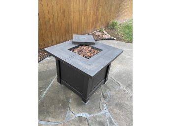 Square Gas Fire Pit By Garden Treasures Living Herrington