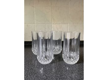 Lot Of 4 Fancy Crystal Glasses