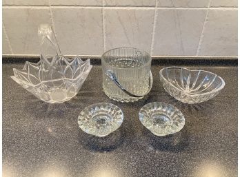 Lot Of 5 Glass Items