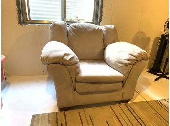 Taupe Overstuffed Large Chair