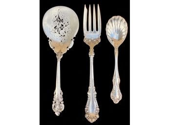Sterling And Silver Plated Serving Utencs