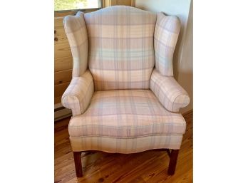 Plaid Upholstered Chair From Drexel Furniture