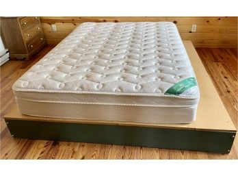 Wooden Platform Bed With Mattress