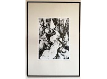 Abstract Black And White Original Art Piece Titled Lodore By Local Artist Stephen McMath