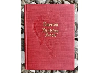 Emerson Birthday Book 1906 Charming Birthday Quotes Small Hardcover Dodge Publishing Co.