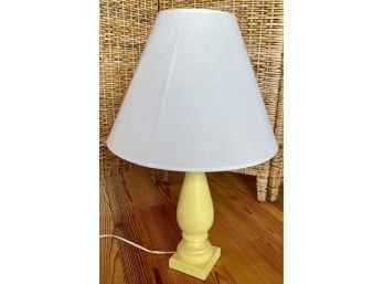 Wooden Yellow Lamp