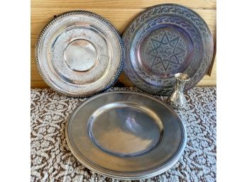 Lot Of Pewter And Silverplate