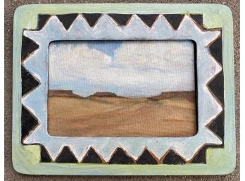 Small Desert Landscape Oil Painting On Board