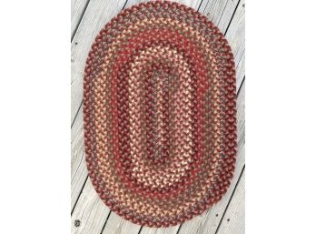 Small Oval Woven Area Rug