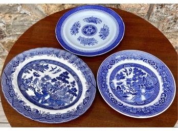 Misc Blue And White China And Stoneware Plates