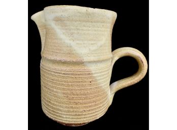 Handmade Pottery Mug, 5.5 Inches Tall, Signed