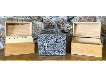 Index Card Boxes And Index Cards