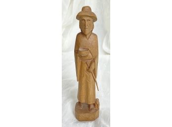 Wood Carved Figure Made In Ecuador