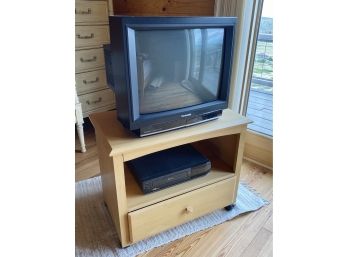 Panasonic TV And VHS Player (Cabinet Sold Separately)