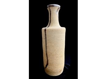 Tall Handmade Pottery Vase, 10 Inches Tall, Unsigned