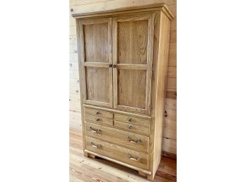 Large Thomasville Cabinet With Dovetailed Drawers And Electrical Outlet