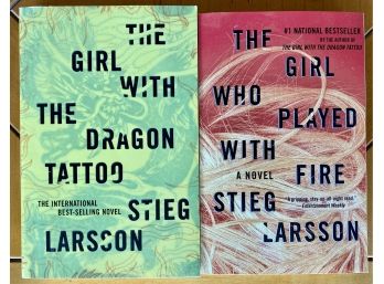 Two Paperback Books From National Bestselling Author Stieg Larson