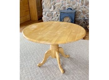 Round Wooden Table With Folding Sides