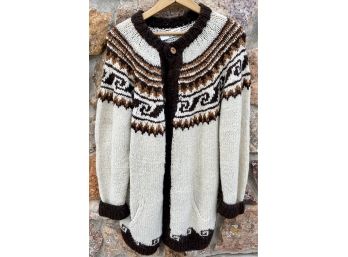Handcrafted In Ecuador 100 Percent Wool  Sweater