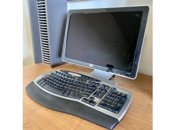 HP W1907 Microsoft Monitor And Microsoft Keyboard