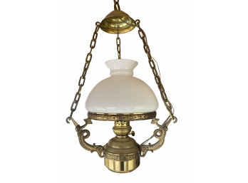 DHR Holland Oil Lamp Converted Into Electric Hanging Lamp