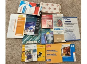 Large Lot Of Papers, Mostly Quality Photo Paper