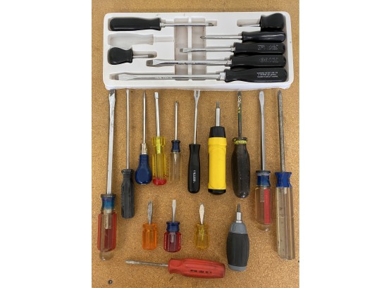 Assorted Lot Of Screw Drivers