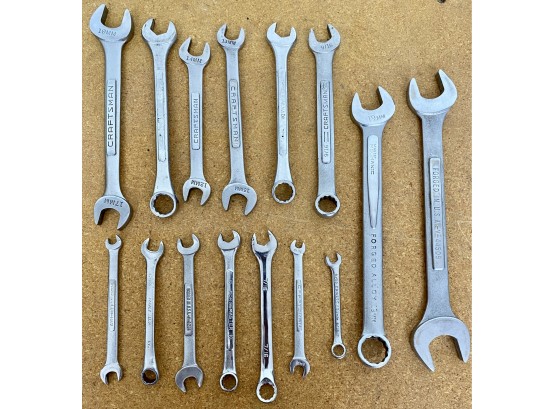 Craftmans Lot Of 15 Wrenches