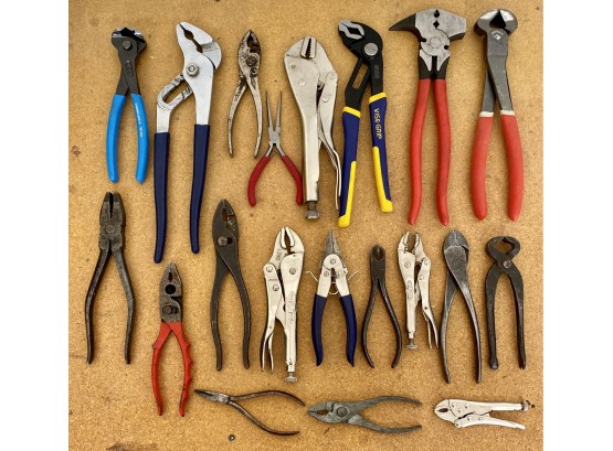 Lot Of Pliers And Vise- Grips