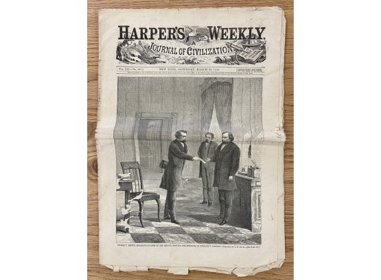 Harper's Weekly NY, Saturday March 1868