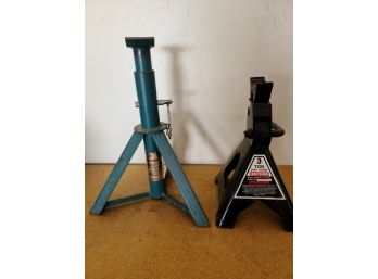 Two Jack Stands Craftsman 3 Ton And Sears 5,000Lb  Capacity