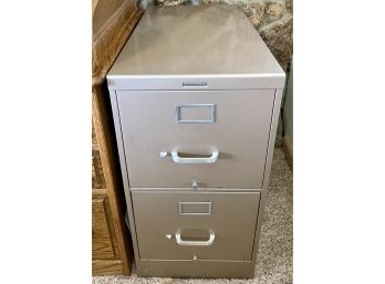 Steel Case Two Drawer Filing Cabinet