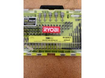 Ryobi 120 Piece Drilling And Driving Kit With Case