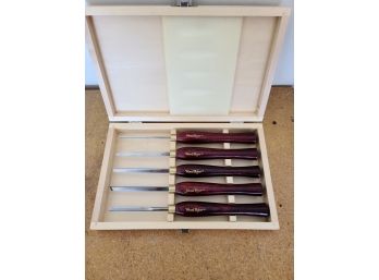 Wood River 5 Piece Set Of Wood Turning Tools In Original Case