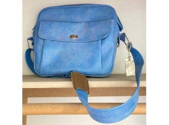 Vintage Blue Samsonite Travel Bag