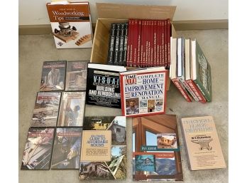 Lot Of Home Improvement And Renovation  Books And DVDs