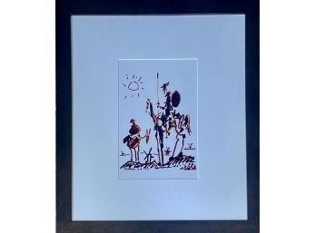 Picasso D'apres Don Quijote High Quality Reproduction Museum Print In Wood Frame