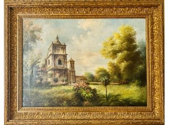 Original Framed Oil Painting Signed Viane