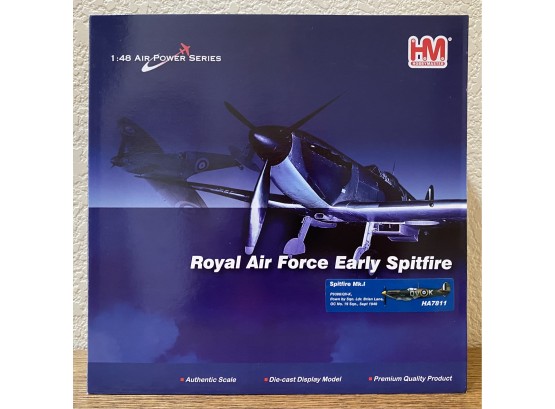 New! Hobby Master 1:48 Scale Air Power Series Royal Air Force Early Spitfire MK1 HA7811