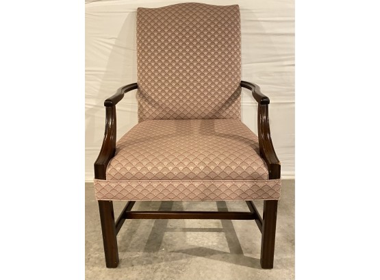 Beautiful Vintage Wood And Upholstery Chair