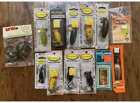 13 New Fishing Accessories Including 9 Fred Arborgast Lures